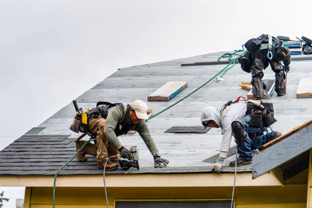 Professional Gutter Installation technician working in Mountain View, OK